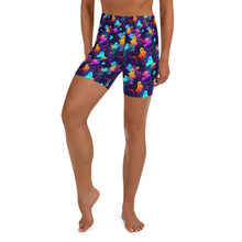 Load image into Gallery viewer, Ghost Swirl Yoga Shorts