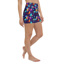 Load image into Gallery viewer, Ghost Swirl Yoga Shorts