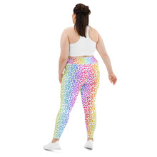 Load image into Gallery viewer, White Neon Leopard Plus Size Leggings
