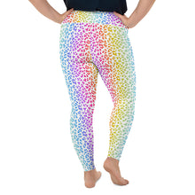 Load image into Gallery viewer, White Neon Leopard Plus Size Leggings
