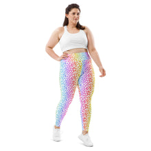 Load image into Gallery viewer, White Neon Leopard Plus Size Leggings
