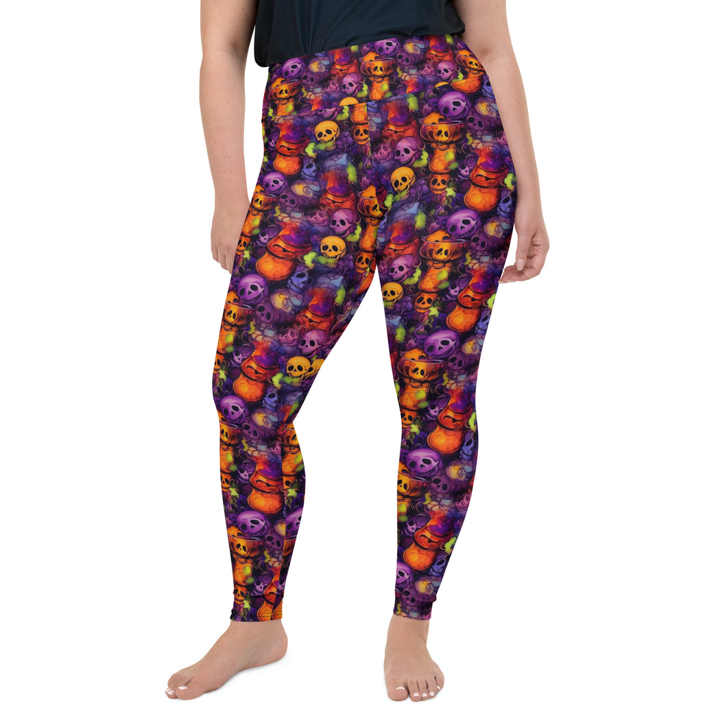 Skull Goblet Ink Plus Size Leggings