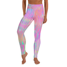 Load image into Gallery viewer, Pink Stripe Yoga Leggings
