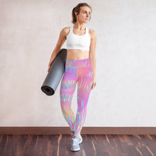 Load image into Gallery viewer, Pink Stripe Yoga Leggings

