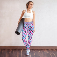 Load image into Gallery viewer, Pink Stripe Yoga Leggings
