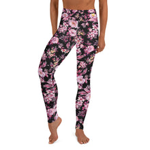 Load image into Gallery viewer, Pink Flower Yoga Leggings

