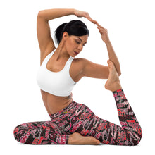 Load image into Gallery viewer, Black Love Yoga Leggings
