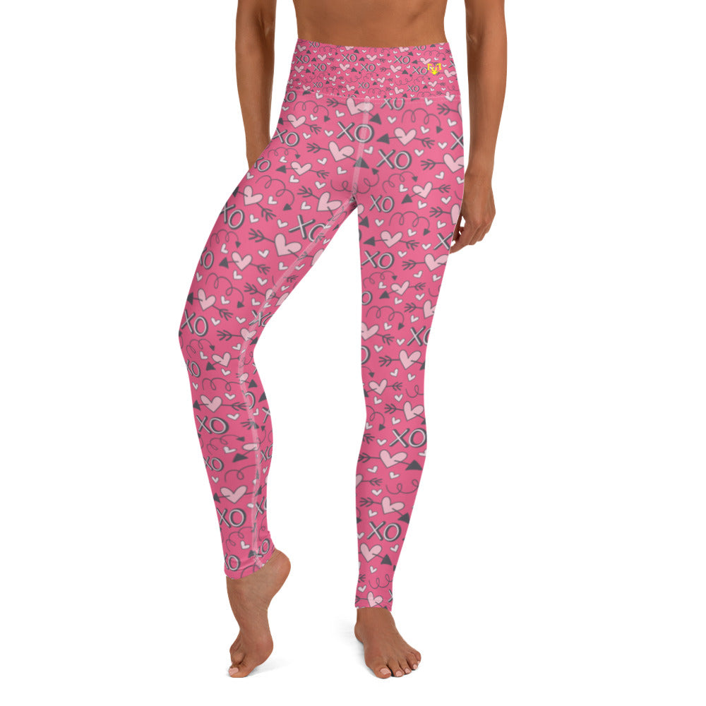 Pink XO Yoga Leggings