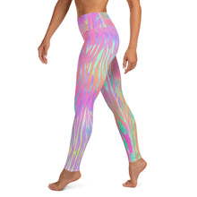 Load image into Gallery viewer, Pink Stripe Yoga Leggings
