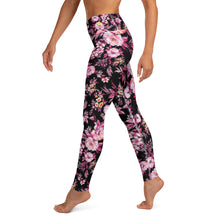 Load image into Gallery viewer, Pink Flower Yoga Leggings
