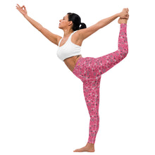 Load image into Gallery viewer, Pink XO Yoga Leggings
