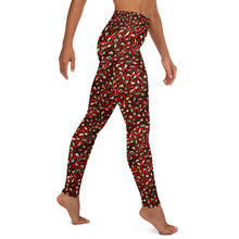 Load image into Gallery viewer, Cabernet Leopard Yoga Leggings
