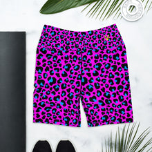 Load image into Gallery viewer, Fuchsia Leopard Yoga Shorts
