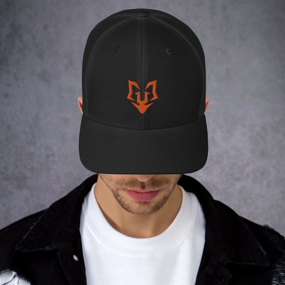 Orange Jungle Trucker Cap